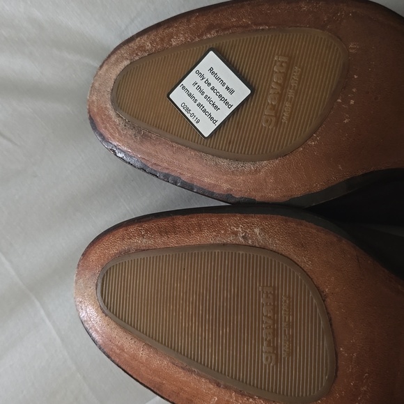 NWOT Gravati Brown Suede Penny Loafers Shoes Womens 6M Slip On - Picture 8 of 8